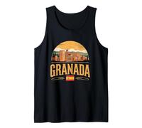 Granada España Viaggi Città Spagna Iconic Canotta