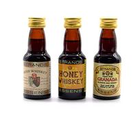 Granada + Honey Whisky + Irish Whisky 3x25ml - senza alcool | Essenza di Vodka | Aroma per Torta