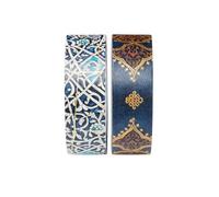 Paperblanks - Granada Turquoise/Safavid Indigo - Pack of Rolls of Washi Tape: Two Iconic Paperblanks designs per set, Metallic foil pattern, 15mm wide x 10 metres long