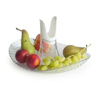 Granata Perica - Centrotavola Moderno Design in Policarbonato Riciclabile, Porta Frutta da Tavolo/Fruttiera/Portafrutta Versatile, utilizzabile come Centro Tavola con Candela e Portatovaglioli