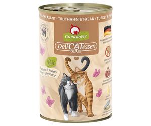 GranataPet DeliCatessen 24 x 400 g Umido per gatto - Tacchino & Fagiano