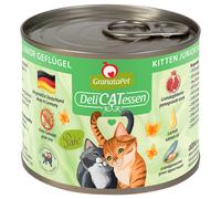 GranataPet DeliCatessen 6 x 200 g Umido per gatto - Kitten Pollame