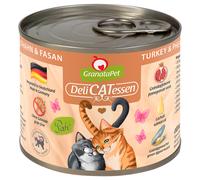 GranataPet DeliCatessen 6 x 200 g Umido per gatto - Tacchino & Fagiano