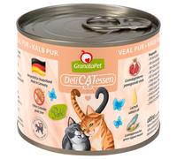 GranataPet DeliCatessen 6 x 200 g Umido per gatto - Vitello PURO