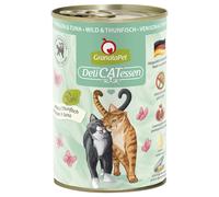 GranataPet DeliCatessen 6 x 400 g Umido per gatto - Selvaggina & Tonno