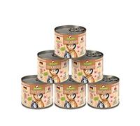 GranataPet DeliCatessen con tacchino e fagiano, cibo umido gatti, gustose scatolette gatto senza cereali e zuccheri aggiunti, alimento umido per gatti, 6 x 200 g