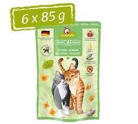 GranataPet DeliCatessen Kitten/Junior pollame umido per gatti, cibo per gatti per buongustai, cibo senza cereali e senza zucchero, 6 x 85 g