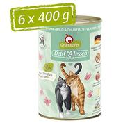 GranataPet Delicatessen Wild & Tonno, 6 x 400 g, cibo umido per gatti, cibo per gatti per buongustai, cibo senza cereali e senza zuccheri