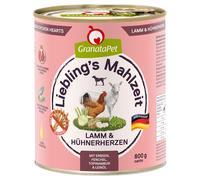GranataPet Liebling´s Mahlzeit 6 x 800 g - Adult Agnello & Cuori di pollo