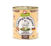GranataPet Liebling’s Mahlzeit carne di agnello e patate, alimento completo per cani, cibo umido, scatolette senza cereali e zuccheri aggiunti, 6 x 800 g