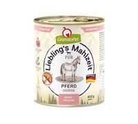 GranataPet Liebling’s Mahlzeit PUR con Cavallo, Cibo Umido per Cani, Scatolette Senza Cereali e Zuccheri Aggiunti, Alimento per Cani con Alto Contenuto di Carne e Oli Salutari, 6 x 800 g