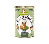 GranataPet Liebling's Mahlzeit Cibo Umido per Cani - Pollo e Zucca, Senza Cereali e Zuccheri Aggiunti - Alimento Completo in Scatolette - 6 x 400 g