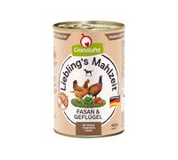 GranataPet Liebling's Mahlzeit Fagiano e Pollame, 6 x 400g, con spinaci