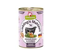 GranataPet Liebling's Mahlzeit Manzo Angus e Zucca, 6 x 400g, con zucca