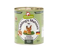 GranataPet Liebling's Mahlzeit Pollo & Zucca, 6 x 800g, con zucca, spinaci | Alimento completo, Senza cereali, Senza zuccheri aggiunti, Cozza dalle labbra verdi, Made in Germany