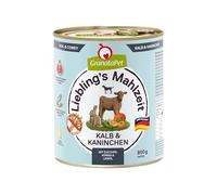 GranataPet Liebling's Mahlzeit Vitello & Coniglio, 6 x 800g, con Zucchine