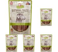 GranataPet Natural Taste - Delizioso snack per cani, senza cereali e senza zucchero, ricompensa per mezzo, gustoso snack per cani, 90 g (Confezione da 5)