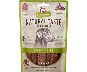 GranataPet Natural Taste - Delizioso snack per cani, senza cereali e senza zucchero, ricompensa per mezzo, gustoso snack per cani, 90 g