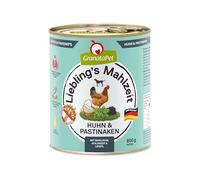 GranataPet Pasto preferito pollo e pastinaca, cibo umido per cani, cibo per cani senza cereali e senza zuccheri aggiunti, 6 x 800 g