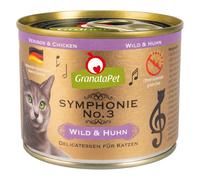 GranataPet Symphonie 12 x 200 g Umido per gatto - Selvaggina & Pollo