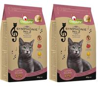 GranataPet Symphonie No. 2 con salmone, croccantini gatto, cibo gatti senza cereali e zuccheri aggiunti, deliziose crocchette gatti con pesce di qualità, 300 g (Confezione da 2)