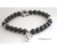 Granato Potenza Perline Om Lotus Ciondolo Curative Amore Chakra Cristalli Pietra