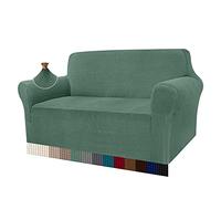 Granbest - Copridivano altamente elasticizzato, moderno, in tessuto jacquard, per soggiorno, protezione per cani e animali domestici (2 posti, verde salvia)
