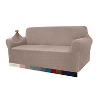 Granbest, copridivano Elasticizzato ad Alta Elasticità, Moderno e Jacquard, copridivano Elastico, per Soggiorno, Protezione per Cani e Animali Domestici (3 posti, Sand)