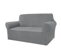 Granbest, copridivano Elasticizzato ad Alta Elasticità, Moderno Jacquard, copridivano Elastico, per Soggiorno, Protezione per Cani e Animali Domestici (2 posti, Grigio Chiaro)