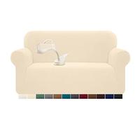 Granbest Copridivano elasticizzato, impermeabile, 1 pezzo, in spandex, jacquard, con gommapiuma antiscivolo (2 posti, beige)