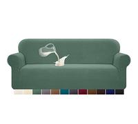 Granbest Copridivano elasticizzato, impermeabile, 1 pezzo, in spandex, jacquard, con gommapiuma antiscivolo (4 posti, salvia)