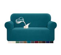 Granbest Copridivano elasticizzato, impermeabile, 1 pezzo, in spandex, jacquard, con gommapiuma antiscivolo (2 posti, blu-verde)