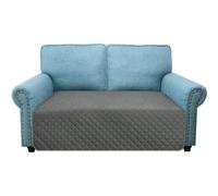 Granbest Copridivano impermeabile a 2 posti, antiscivolo, lavabile, per bambini, animali domestici, cani, gatti, divano, quattro stagioni, universale (2 posti, grigio)