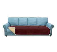Granbest Coprisedili per divani extra large a 4 posti, oversize, spessi, universali, per tutte le stagioni (4 posti, rosso vinaccia)