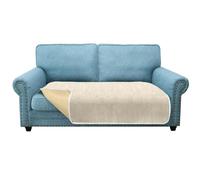 Granbest - Fodere per Seduta di Divano Antiscivolo 2 Posti Plus, Fodera per Divano Spessa Protezione Universale per Tutti i Mesi da Tutti gli Animali Domestici (2 Posti Plus, Beige)