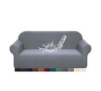 Granbest Premuim - Copridivano idrorepellente a 4 posti, elasticizzato, 1 pezzo, per soggiorno, antiscivolo, in jacquard, lavabile in lavatrice (4 posti, grigio chiaro)