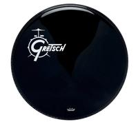 Gretsch Pelle per batteria - Pelle Risonanza Grancassa - Ambassador - Ebony - nero - 26" - Logo spostato a sinistra - GRDHEB26O