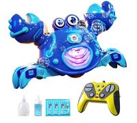 Granchio Carpasanta | Telecomando Divertente Simpatico Interattivo Elettrico | Giocattolo che Fa Bolle con Granchio Strisciante | per Regalo Compleanno Festa Bambini Bambine Famiglia Casa Scuola