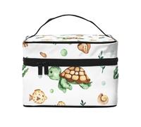 Granchio della tartaruga marina dell'acquerello sveglio, Borsa per il trucco Borsa per cosmetici Borsa da viaggio portatile da viaggio Astuccio per matite