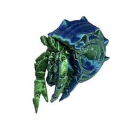 Granchio eremita articolato stampato in,Giocattolo antistress di granchio eremita stampato su - CrabToy flessibile multi-articolazione | Figura da collezione realistica, giocattolo animale fle