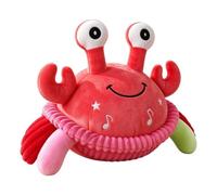 Granchio Musicale Peluche Musicale Interattivo Che Salta E Parla | Giocattolo Animale Morbido Con Suono Per Casa Asilo Nido Scuola 'Infanzia Cameretta Bambini Auto Letto Divano