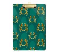 Granchio ovale Marte verde smeraldo mini clip board plastica per 5 ° grado classe essenziale per insegnanti Dimensioni 9 x 12,5 Tabla para escribir