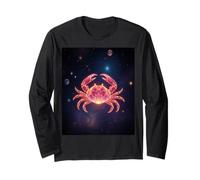 Granchio Zodiacale del Cancro - Energia oceanica Celeste Maglia a Manica