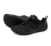 Grand Attack Scarpe a piedi nudi da donna minimaliste Zero Drop leggere Cross-Trainer per wrestling boxe sollevamento pesi scarpe da passeggio, 641/Tutto Nero, 7 Wide