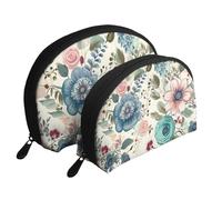 Grand Canal in Italy - Trousse portatile per cosmetici, organizer da viaggio con cerniera e scomparti interni, Fiore moderno della Boemia, Taglia unica