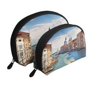 Grand Canal in Italy - Trousse portatile per cosmetici, organizer da viaggio con cerniera e scomparti interni, Canal Grande in Italia, Taglia unica