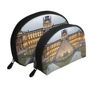Grand Canal in Italy - Trousse portatile per cosmetici, organizer da viaggio con cerniera e scomparti interni, Museo del Louvre a Parigi, Taglia unica