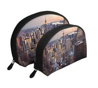 Grand Canal in Italy - Trousse portatile per cosmetici, organizer da viaggio con cerniera e scomparti interni, Città di New York, Taglia unica
