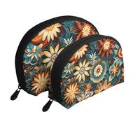 Grand Canal in Italy - Trousse portatile per cosmetici, organizer da viaggio con cerniera e scomparti interni, Motivo floreale., Taglia unica