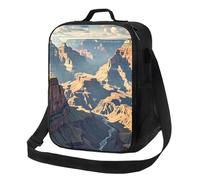 Grand Canyon Arizona - Borsa termica per il pranzo, per donne e uomini, riutilizzabile, a prova di perdite, contenitori per alimenti a tracolla, per lavoro, viaggi all'aperto
